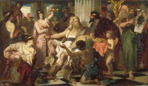Alarich Nimmt Die Kapitulation Athens Entgegen by Ludwig Thiersch