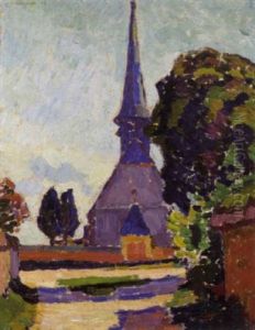 Eglise En Normandie by Gaston Thiesson