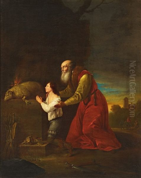 Abraham And Isaac - view 1