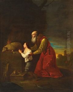Abraham And Isaac by Daniel Jansz Thievaert