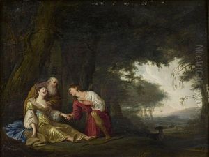Tancredi And Clorinda (+ Silvio And Dorinda; Pair) by Daniel Jansz Thievaert