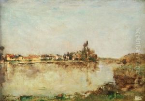 Paysage Au Bord De L'eau, Hameau De Mesnil Paysage Au Bord De L'eau, Hameau De Mesnil