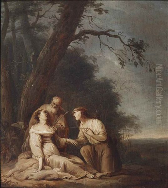 Silvio And Dorinde; 'en Grisaille - view 1