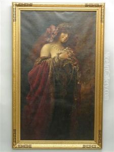 Gypsy Girl by Antoine Auguste Thivet