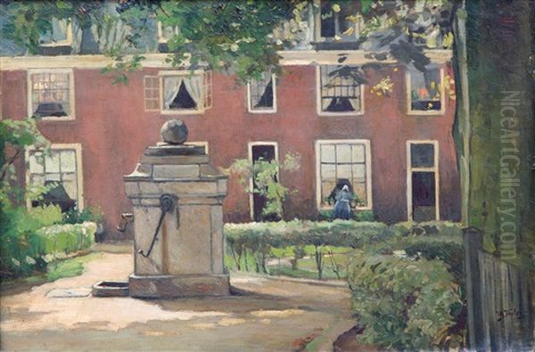 Courtyard, Possibly In The Hague - view 1