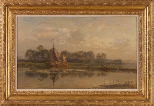 Het Kanaal Bij De Witte Brug: Early Morning Along The Canal - view 1