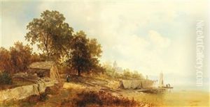View Of The Frauenchiemsee by Josef Thoma the Younger