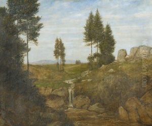 Schwarzwaldtal Bei Bernau by Hans Thoma