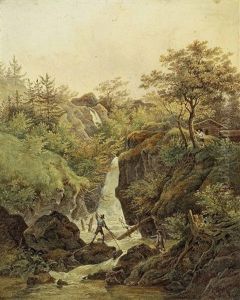 Am Wasserfall by Matthias Rudolf Thoma