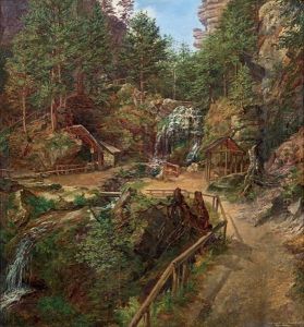 Wasserfall Im Amselthal Bei Reithen by Matthias Rudolf Thoma