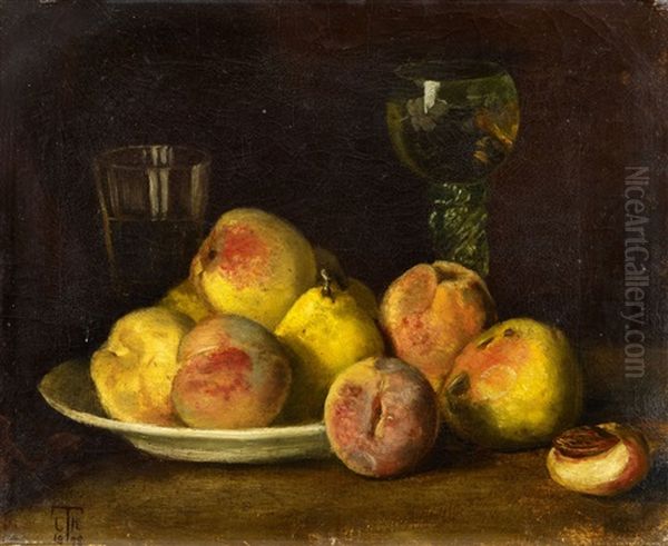 Still Life With Fruit And Two Glasses - view 1