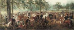Rotten Row, Hyde Park by George Housman Thomas