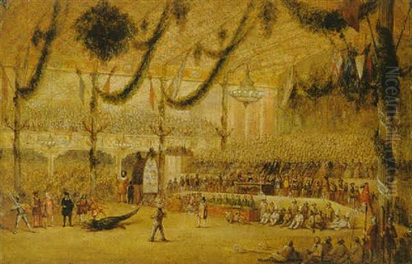 The Great Exhibition At Crystal Palace, With The Pageant Of St. George And The Dragon - view 1