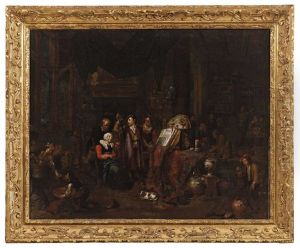 Interior With Doctor And Patient Interieur With Notary (2 Works)
