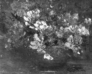 A Still Life Of Flowers In A Bowl by Grosvenor Thomas