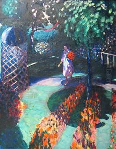 Garden With Gazebo by John Thomas