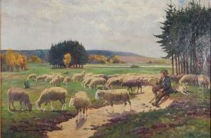 Shepherd With Sheep Shepherd With Sheep