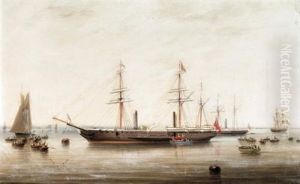 The P &amp; O Liner "hindustan" Receiving Queen Victoria On Board