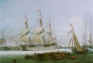 Hms "britannia", The Flagship Of Admiral Sir Philip Durham