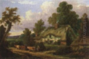 Landschaft Mit Bauernhaus by Thomas Henry Thomas