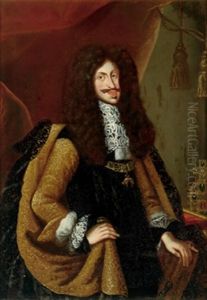Bildnis Kaiser Leopold I. Mit Der Krone Des Heiligen Romischen Reiches Deutscher Nation by Jan Thomas