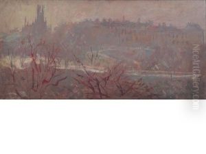 Edinburgh At Night by Margaret Thomas