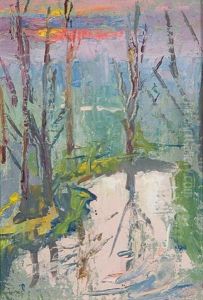 Sunset Through The Trees 1 by Margaret Thomas