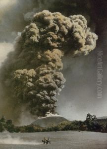 El Paricutin, Mexico by Hugo Brehme