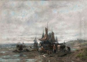 Fischer Am Ufer by Desire Thomassin