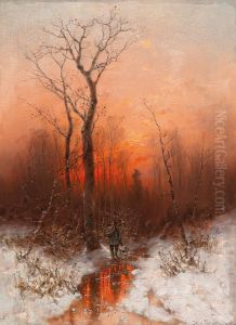 Returning Home At Sunset by Desire Thomassin