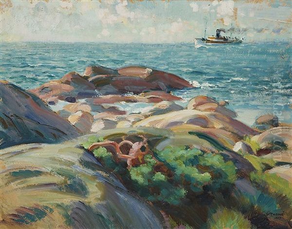 The Suursaari Island, Ship Of The Faa In The Gulf Of Finland - view 1