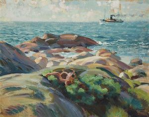 The Suursaari Island, Ship Of The Faa In The Gulf Of Finland