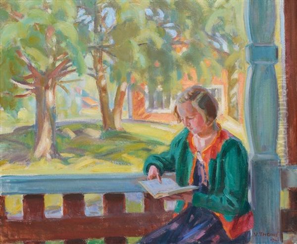 A Girl Reading - view 1