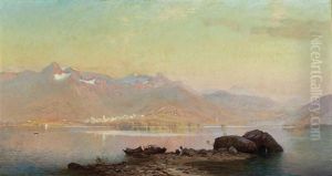 In The Italian Alps by Alfred Wordsworth Thompson