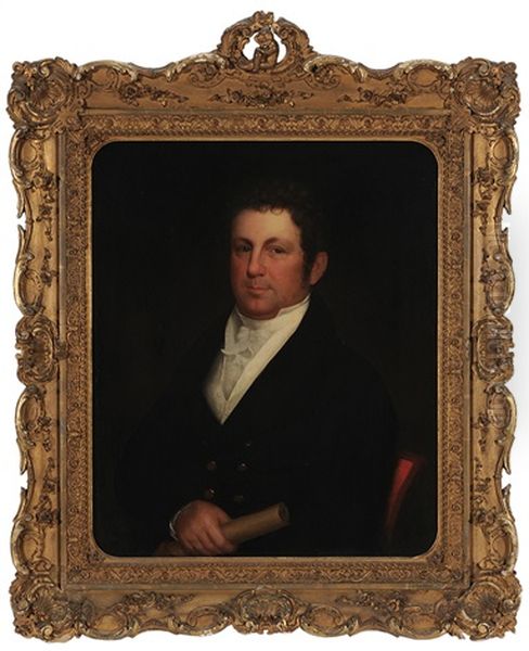 Important Historical South Carolina Portrait Of Captain John Gibbes Barnwell (1778-1828), Grandson Of The Founder Of Beaufort, South Carolina - view 1
