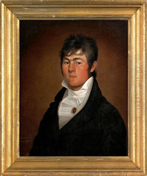 Portrait Of Samuel Wardwell Of Cherry Valley, New York - view 1