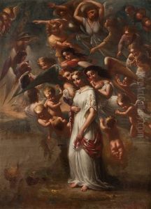 Virgin Mary With Guardian Angels And Saint Innocents Virgin Mary With Guardian Angels And Saint Innocents