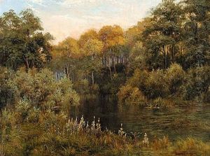Evening Light, A Silent Pool On The River Cocker, Near Lowiswater