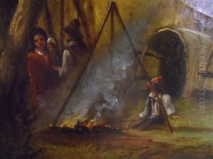 Encampment By A River With Panoramic Views