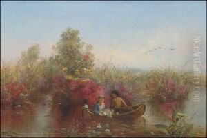 Picking Water Lilies by Jerome B. Thompson