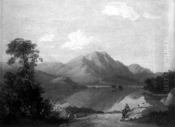 Loch Auchray, Ben Venue In The Distance - view 1