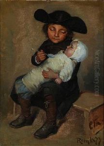 Italian Boy With A Little Girl Italian Boy With A Little Girl