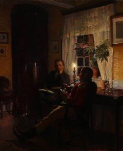 Indkvartering Hos J. P. Mynster I Spjellerup Praestegard by Carl Christian Frederik Jacob Thomsen