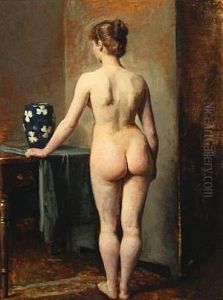 Study Of A Naked Woman by Carl Christian Frederik Jacob Thomsen