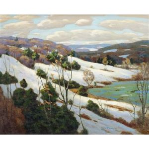 March At Owen Sound (a Gentle Snowfall) by George Thomson