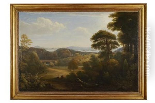 Distant View Of Edinburgh From Donibristle - view 1