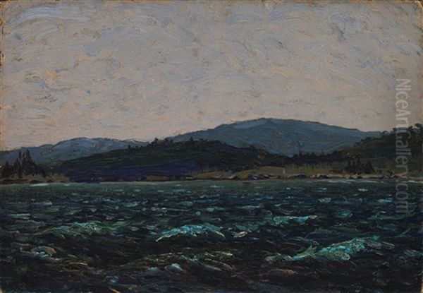 Sketch For Lake In Algonquin Park - view 1