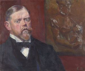 Portrat Eines Bartigen Mannes by Eduard Thoeny