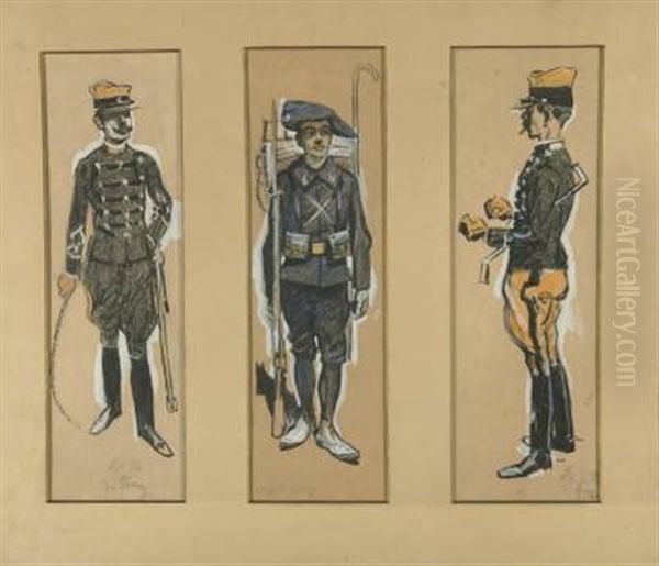 Drei Militars - view 1