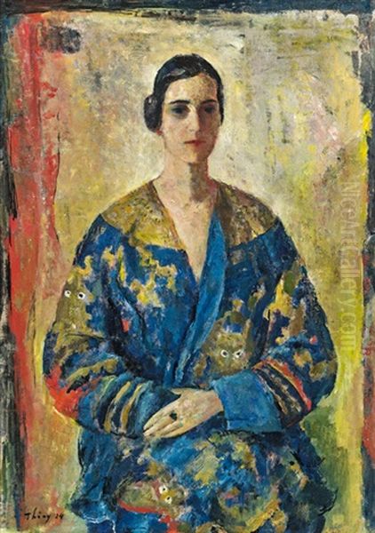 Portrait Of Thea Trautner (the Artist's Wife) - view 1